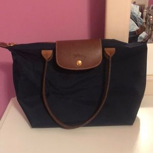 Navy Longchamp purse